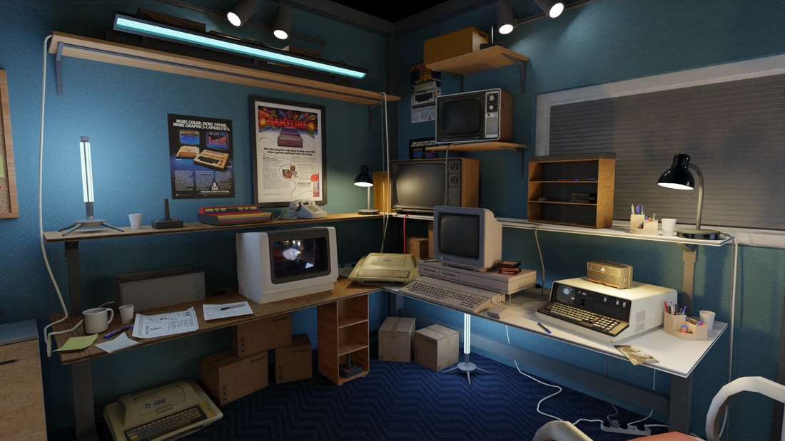 Atari virtual space — retro computer den